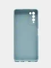 Светло-синий силиконовый чехол на Honor 10X Lite ( Хонор 10Х Лайт) защита камеры