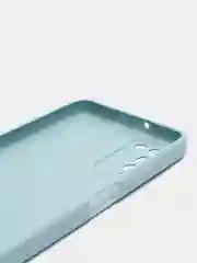Светло-синий силиконовый чехол на Honor 10X Lite ( Хонор 10Х Лайт) защита камеры