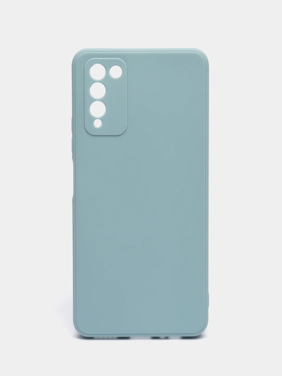 Светло-синий силиконовый чехол на Honor 10X Lite ( Хонор 10Х Лайт) защита камеры
