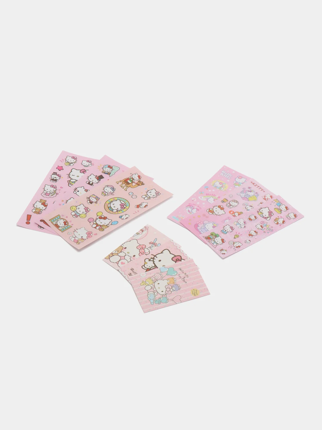 Бежевый наклейки для стикербомбинга, Kuromi, Melody, Hello Kitty, Sinnamoroll. Стикерпак, Куроми