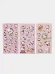 Бежевый наклейки для стикербомбинга, Kuromi, Melody, Hello Kitty, Sinnamoroll. Стикерпак, Куроми