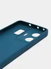 Синий чехол для Realme GT Neo 5 5G, Gt3 (Реалми Джити нео 5), силиконовый, c защитой камеры