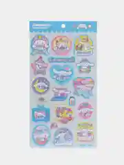 Бордовый наклейки для стикербомбинга, Kuromi, Melody, Hello Kitty, Sinnamoroll. Стикерпак, Куроми