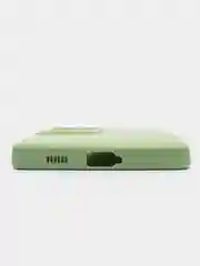 Зеленый чехол для Samsung Galaxy S21 Ultra (Самсунг С21 ультра) Силиконовый, c защитой камеры