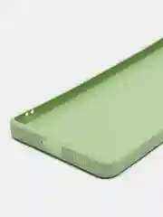 Зеленый чехол для Samsung Galaxy S21 Ultra (Самсунг С21 ультра) Силиконовый, c защитой камеры