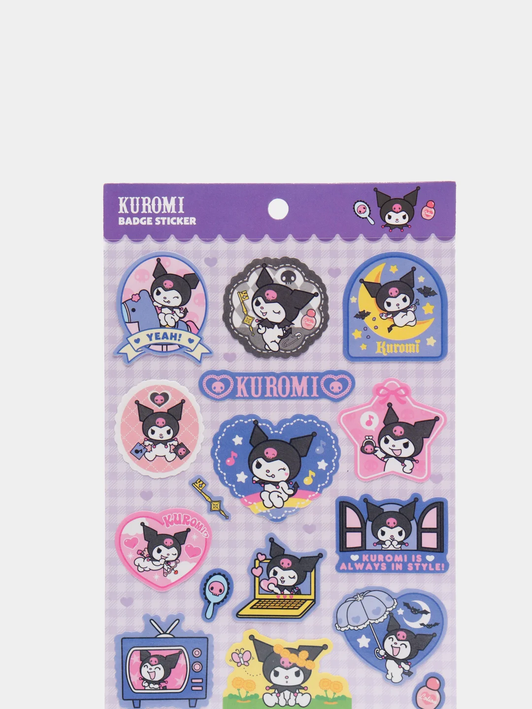 Алый наклейки для стикербомбинга, Kuromi, Melody, Hello Kitty, Sinnamoroll. Стикерпак, Куроми