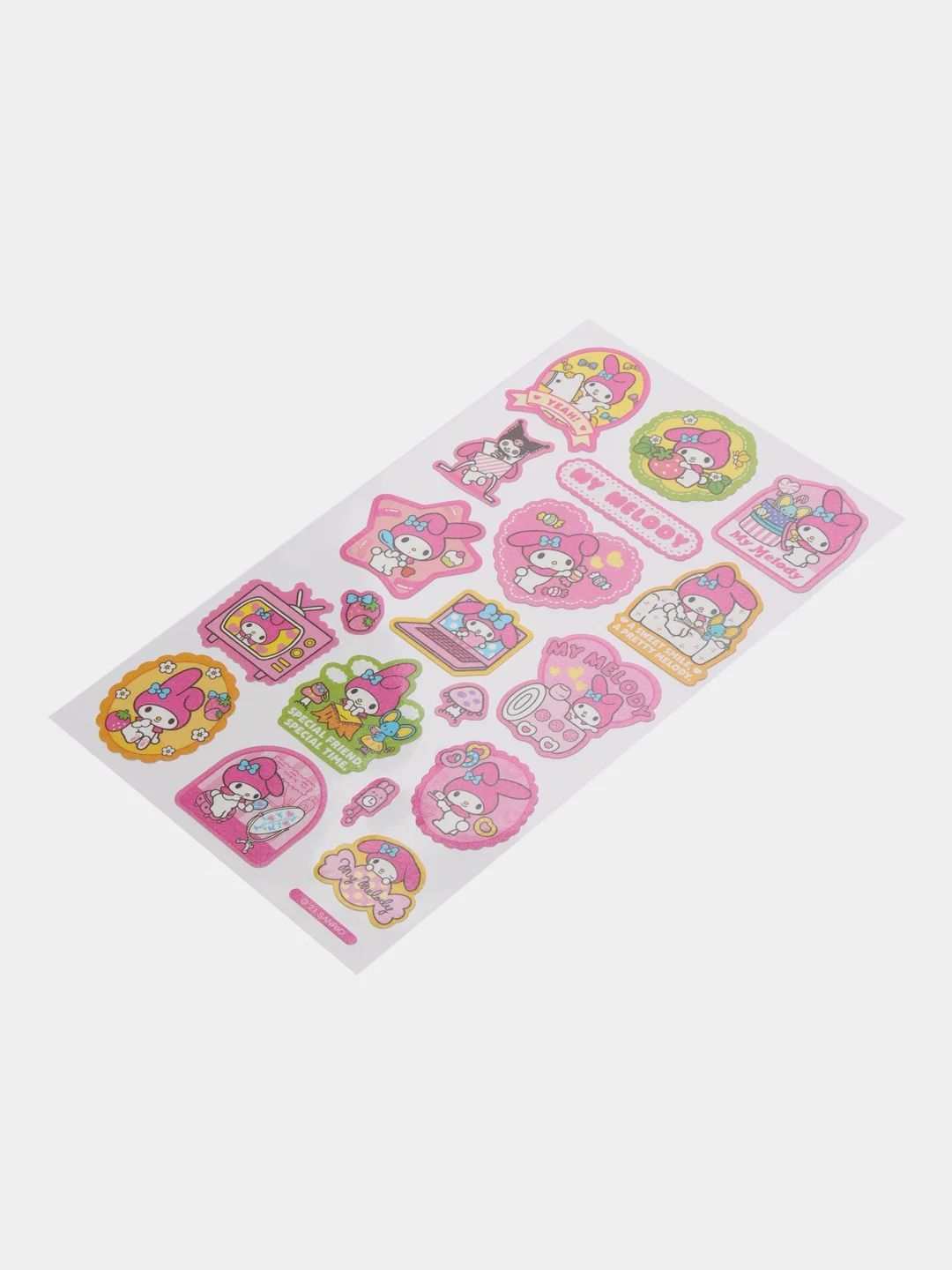 Горчичный наклейки для стикербомбинга, Kuromi, Melody, Hello Kitty, Sinnamoroll. Стикерпак, Куроми