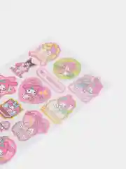 Горчичный наклейки для стикербомбинга, Kuromi, Melody, Hello Kitty, Sinnamoroll. Стикерпак, Куроми