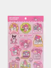 Горчичный наклейки для стикербомбинга, Kuromi, Melody, Hello Kitty, Sinnamoroll. Стикерпак, Куроми