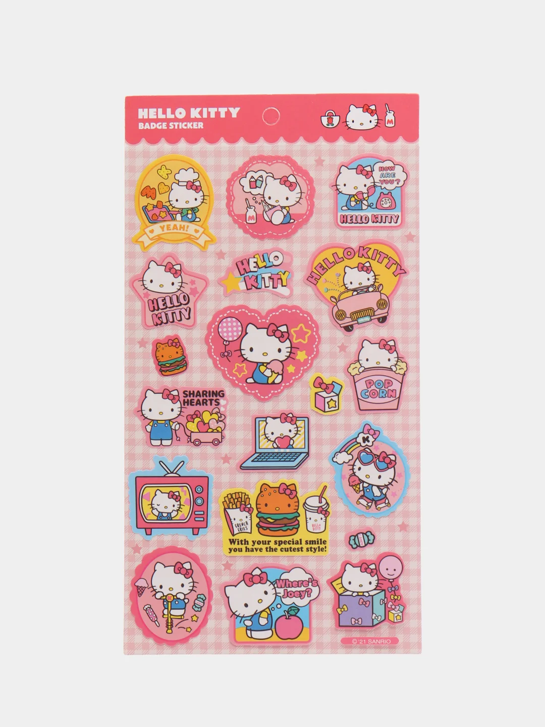 Вишнёвый наклейки для стикербомбинга, Kuromi, Melody, Hello Kitty, Sinnamoroll. Стикерпак, Куроми