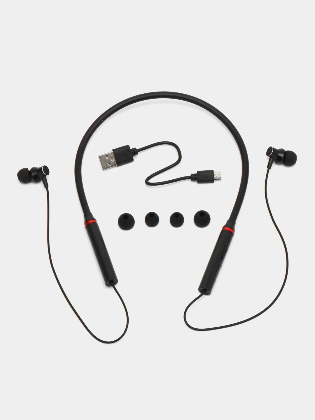 Черный беспроводные наушники, вакуумные, Bluetooth, до 8 часов работы