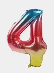 Воздушный шар "Цифра", градиент, 102 см