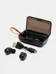 Наушники беспроводные TWS F9, bluetooth, с power bank