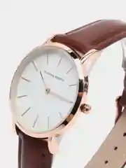 Коричневый женские наручные часы Hannah Martin HM1120 в подарочной упаковке
