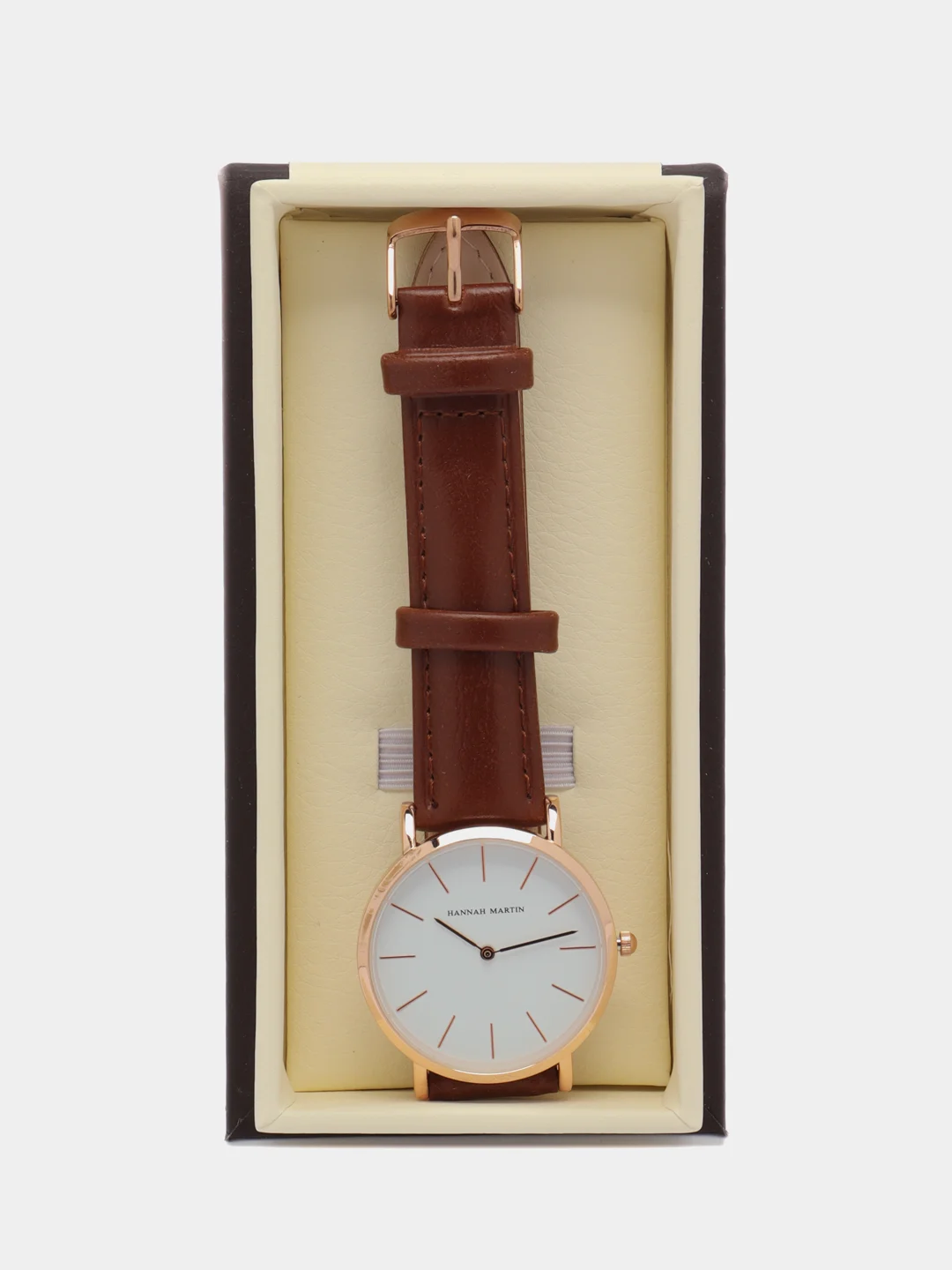 Коричневый женские наручные часы Hannah Martin HM1120 в подарочной упаковке