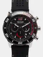 Красный мужские наручные часы Megir MN2109G, с хронографом, в подарочной упаковке