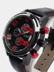 Красный мужские наручные часы Megir ML2078G, с хронографом, в подарочной упаковке