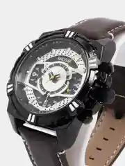 Коричневый мужские наручные часы Megir ML2118G с хронографом, в подарочной упаковке