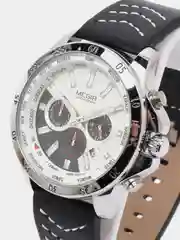 Серебряный мужские наручные часы Megir ML2103G с хронографом, в подарочной упаковке