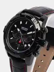 Черный мужские наручные часы Megir ML2102G с хронографом, в подарочной упаковке