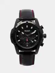Черный мужские наручные часы Megir ML2102G с хронографом, в подарочной упаковке
