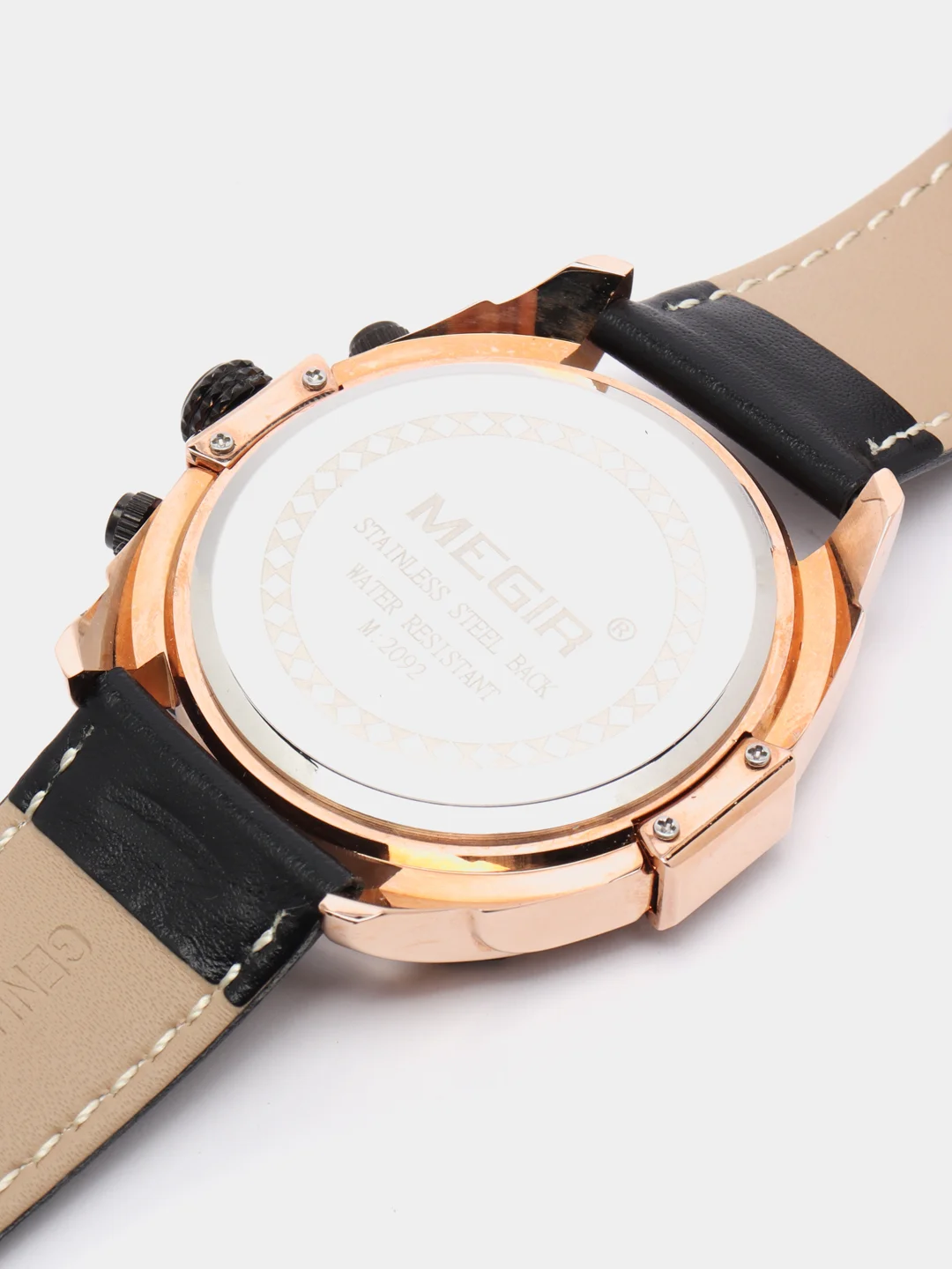 Бронзовый наручные часы Megir ML2092G, с хронографом, мужские, в подарочной упаковке
