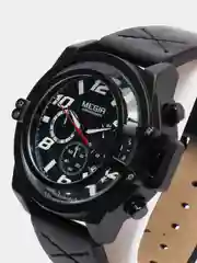 Черный мужские наручные часы Megir ML2052G с хронографом, в подарочной упаковке