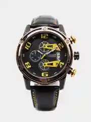 Желтый мужские наручные часы Megir ML2078G, с хронографом, в подарочной упаковке