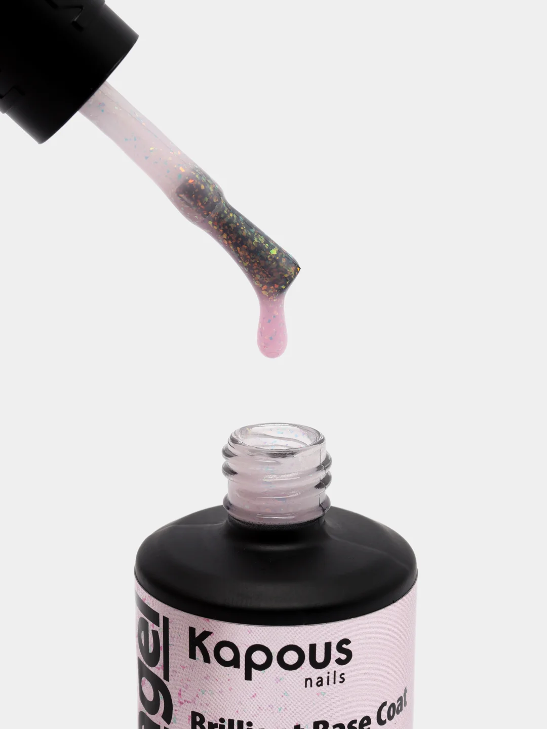Базовое покрытие Kapous "Вrilliant Base Coat Crystal Pink" "Нежный розовый", Арт2941 15 мл