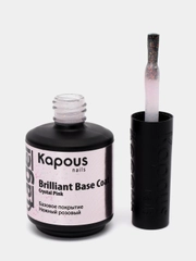 Базовое покрытие Kapous "Вrilliant Base Coat Crystal Pink" "Нежный розовый", Арт2941 15 мл