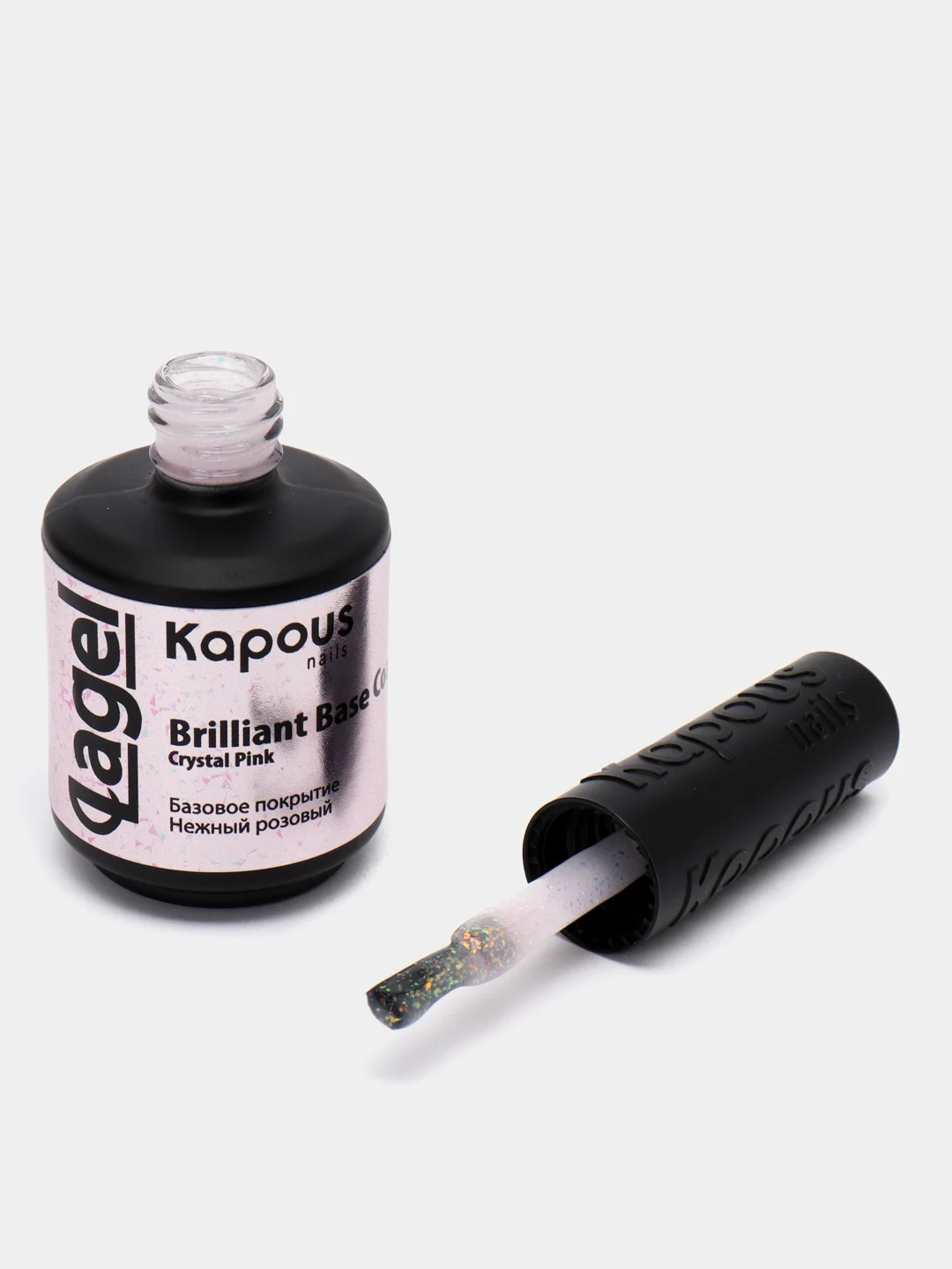 Базовое покрытие Kapous "Вrilliant Base Coat Crystal Pink" "Нежный розовый", Арт2941 15 мл
