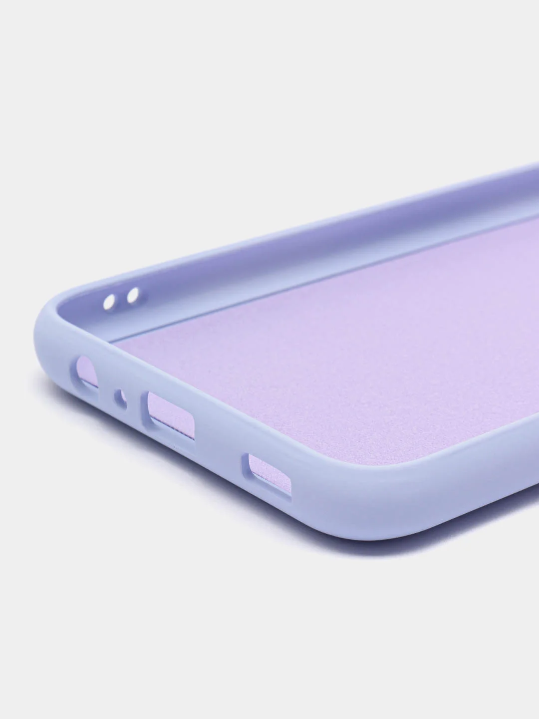 Лавандовый чехол силиконовый для Samsung Galaxy A02s, Silicone Cover