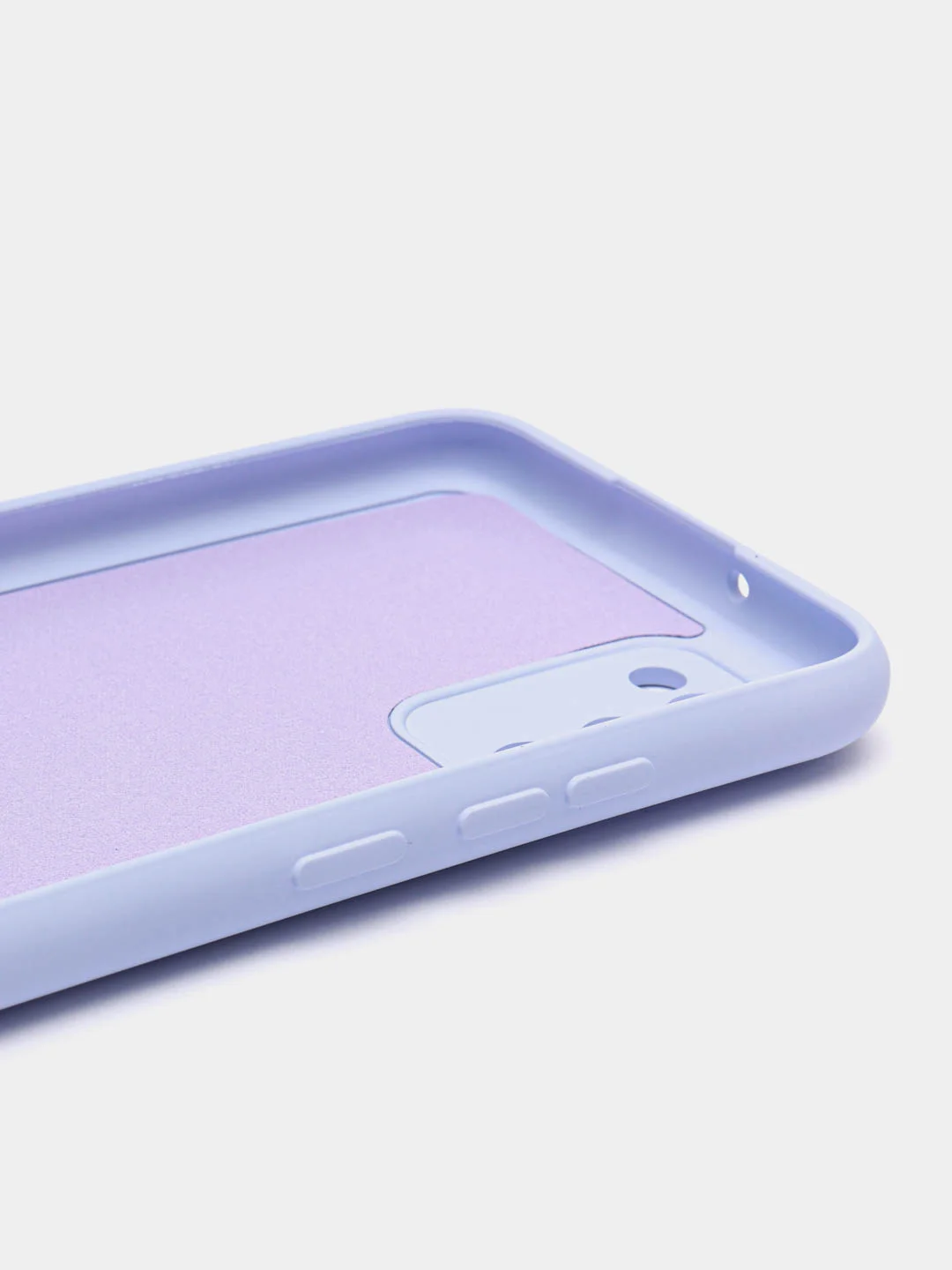 Лавандовый чехол силиконовый для Samsung Galaxy A02s, Silicone Cover