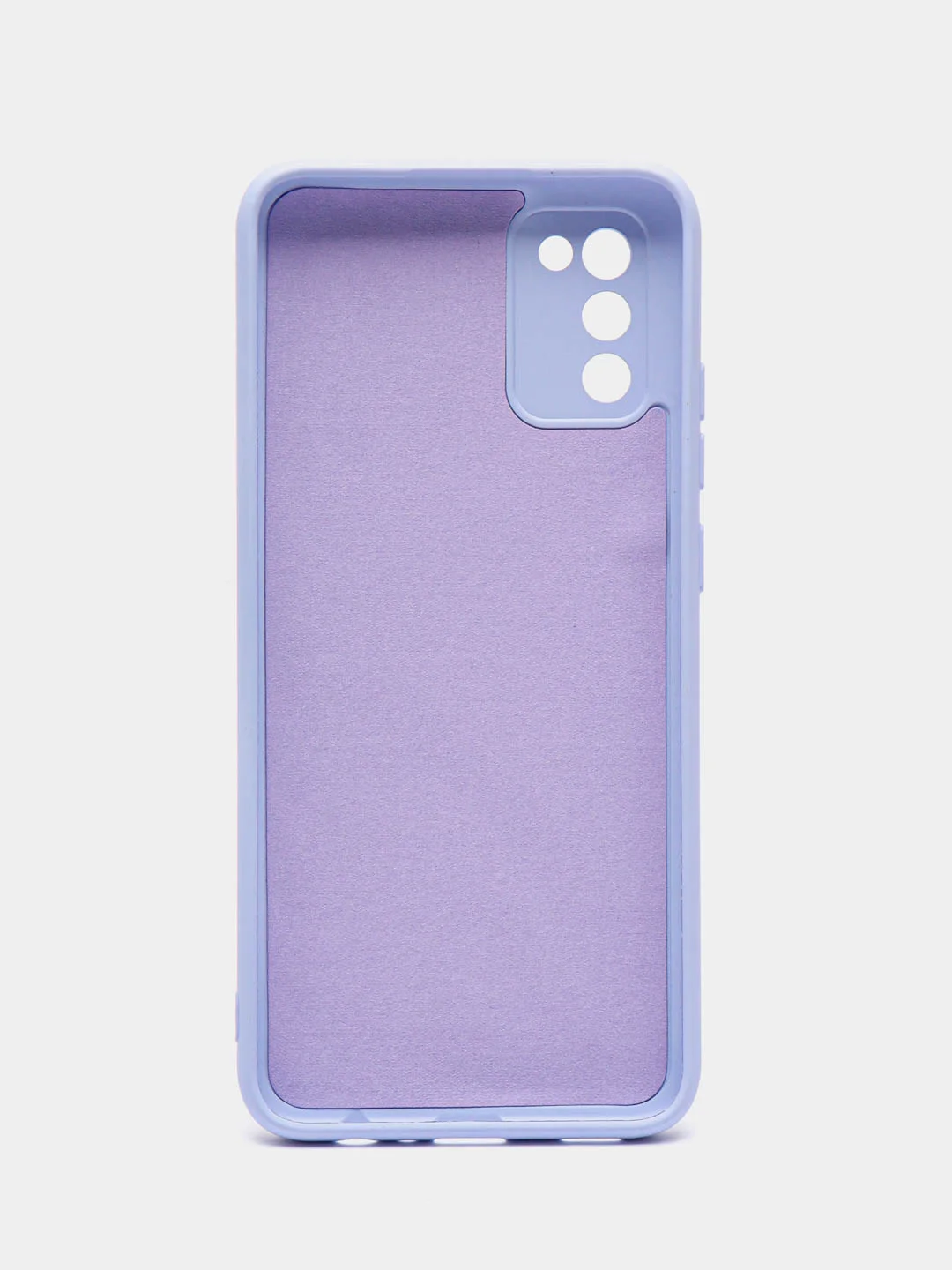 Лавандовый чехол силиконовый для Samsung Galaxy A02s, Silicone Cover