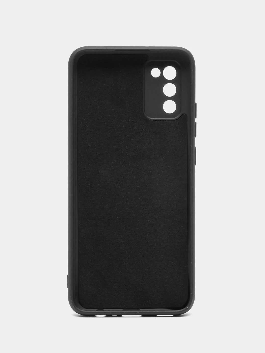 Черный чехол силиконовый для Samsung Galaxy A02s, Silicone Cover