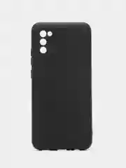 Черный чехол силиконовый для Samsung Galaxy A02s, Silicone Cover