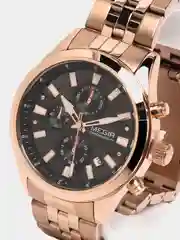 Бронзовый мужские наручные часы Megir MS2154G, с хронографом, в подарочной упаковке
