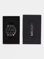 Золотой мужские наручные часы Megir MS2157G, с хронографом, в подарочной упаковке