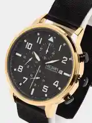 Золотой мужские наручные часы Megir MS2157G, с хронографом, в подарочной упаковке