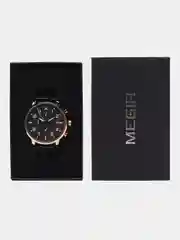 Хром мужские наручные часы Megir MS2157G, с хронографом, в подарочной упаковке
