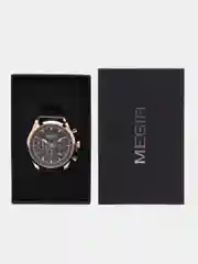 Бронзовый мужские наручные часы Megir MS2153G, с хронографом, в подарочной упаковке