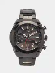 Черный мужские наручные часы Megir MS2065G, с хронографом, в подарочной упаковке
