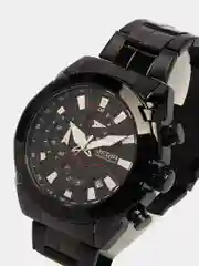 Черный мужские наручные часы Megir MS2065G, с хронографом, в подарочной упаковке