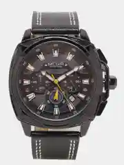 Черный мужские наручные часы, с хронографом, Megir ML2128G, в подарочной упаковке