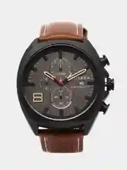Коричневый мужские наручные часы Curren 8324 с хронографом в подарочной упаковке