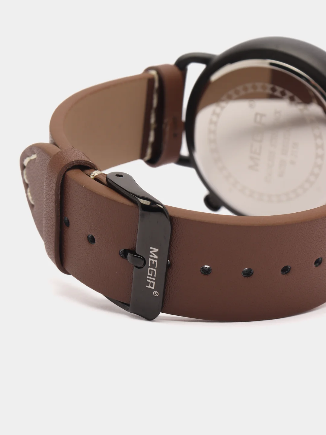 Серебряный мужские наручные часы Megir ML2158G, с хронографом, в подарочной упаковке