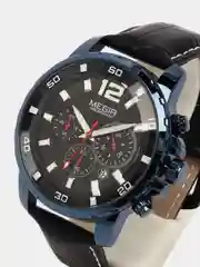 Синий мужские наручные часы Megir ML2068 с хронографом, в подарочной упаковке