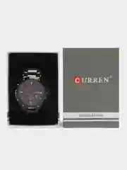 Черный мужские наручные часы Curren 8021 в подарочной упаковке