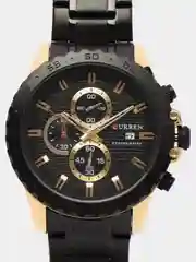 Угольный мужские наручные часы Curren 8334 с хронографом в подарочной упаковке