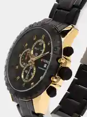 Угольный мужские наручные часы Curren 8334 с хронографом в подарочной упаковке